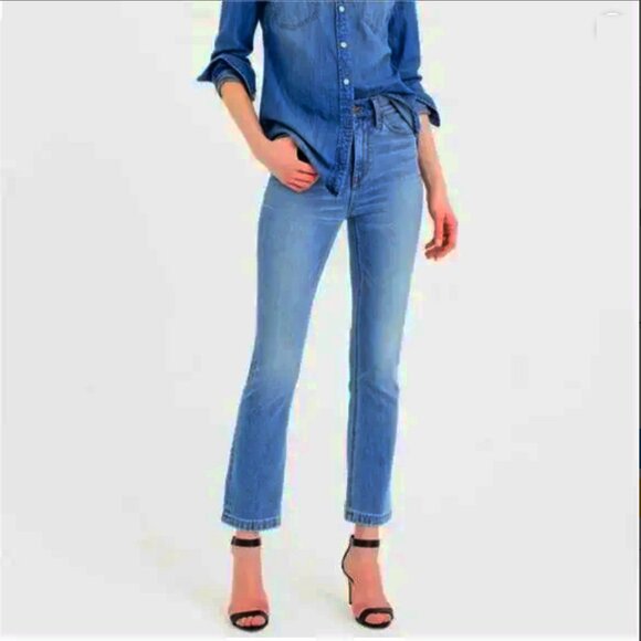 J. Crew Billie Demi Boot Crop 8 Inch Size 28 - Picture 1 of 13